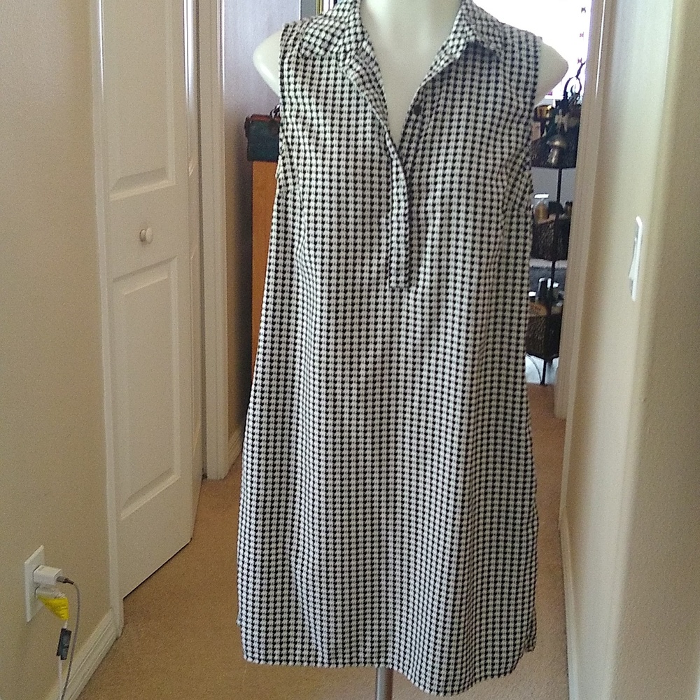 BANANA REPUBLIC Elephant Print shirt dress with pockets size 6